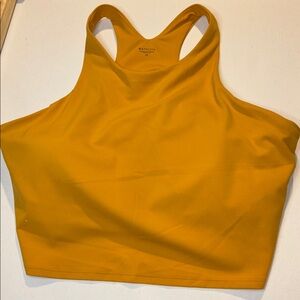 Athleta women’s sports bra 2X Mustard NWOT
